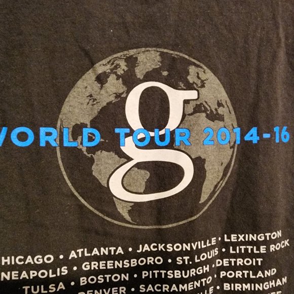 Garth Brooks World Tour 2014-2016 Concert T-Shirt - Picture 4 of 5